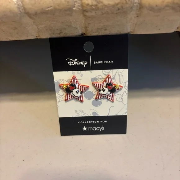 Disney Minnie Mouse Star Earrings. Baublebar. - Picture 3 of 3
